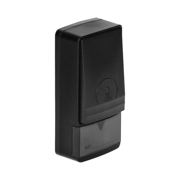 LAXAN AC wireless mains-powered doorbell with battery-free button, learning system, 36 sounds, 150m
